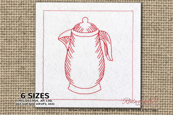 Antique Water Kettle Embroidery Review