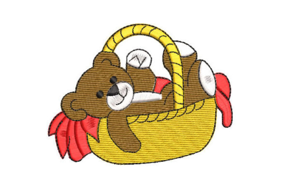 Bear in Basket: A Craft Fair Embroidery Designer’s Review