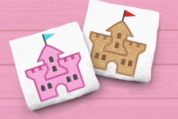 Cute Castle Applique: A Designer’s Test for Personalized Gifts