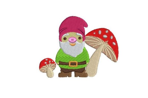 Gnome and Mushrooms Embroidery Design: A Brand Review