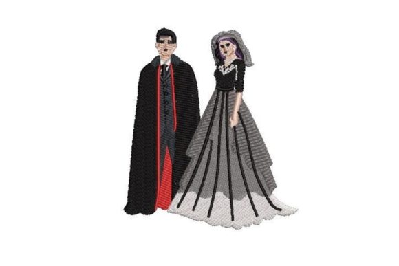 Gothic Bride and Groom Embroidery Design Review