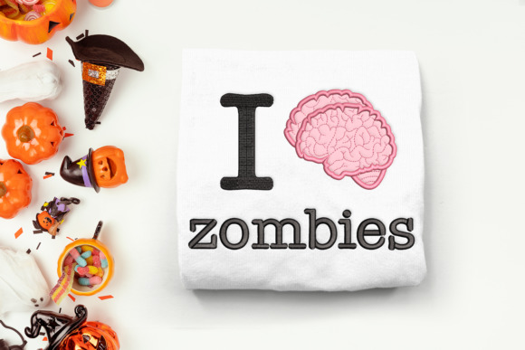 I Brain Zombies Applique: A Craft Fair Review