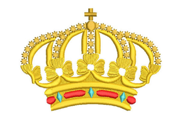 King s Crown: A Royal Embroidery Design for Holiday Collections