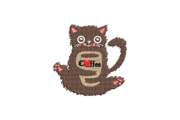 Kitty Holding a Coffee Mug: Honest Embroidery Review
