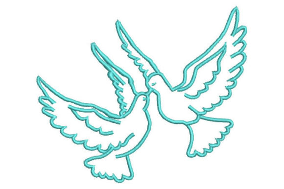 Love Doves Embroidery Design: Perfect for Personalized Gifts