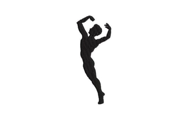Male Ballet Dancer Silhouette Embroidery Review