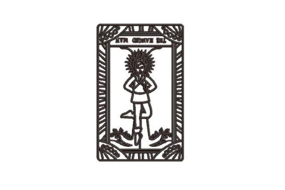 Tarot Card Hanged Man – Seasonal Embroidery Review