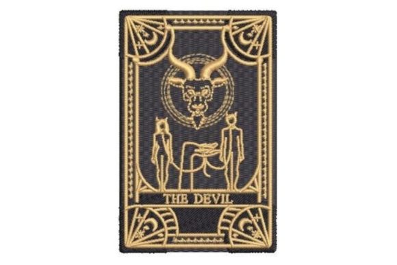 Witchy Tarot Card the Devil Embroidery Design Review